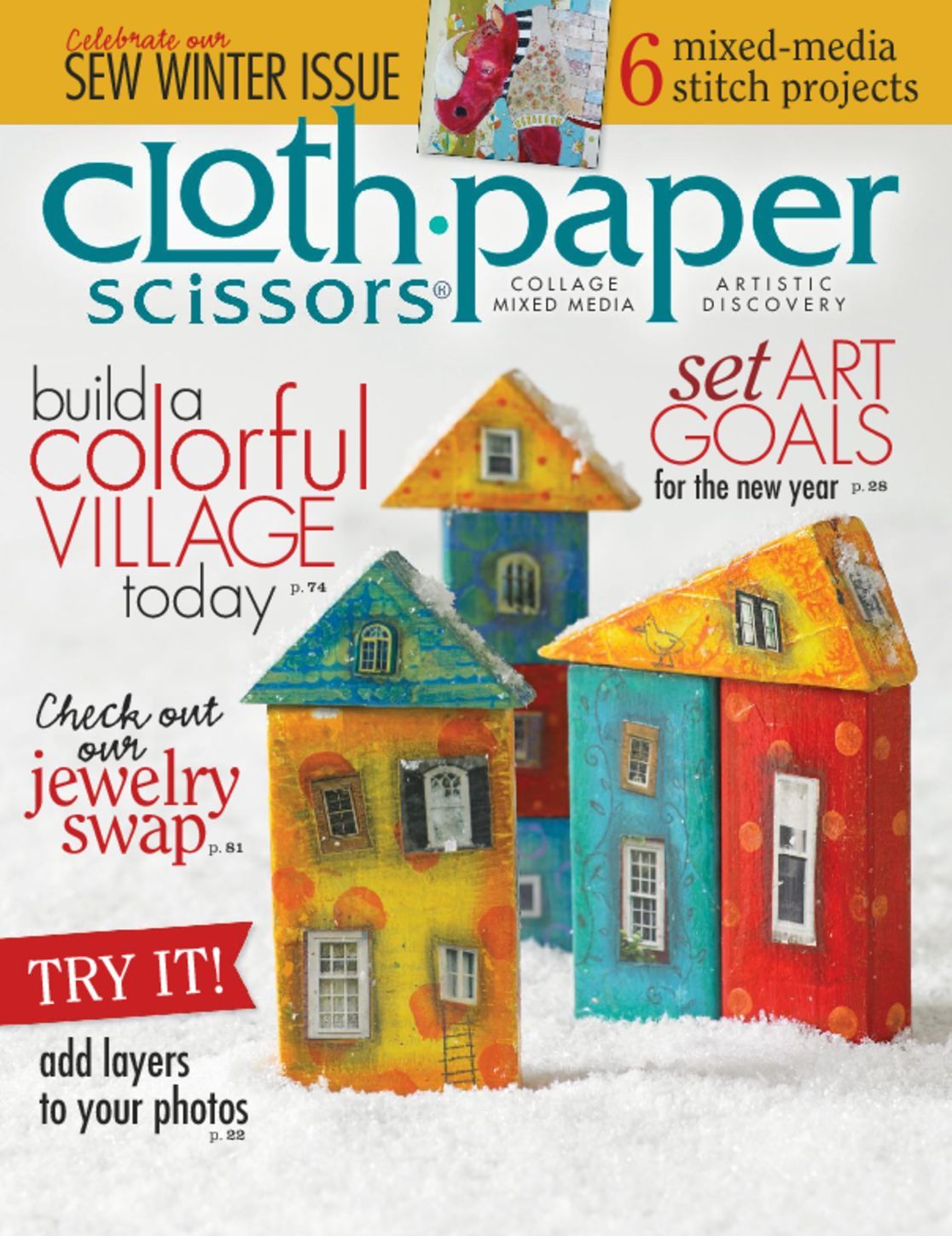 Cloth Paper Scissors, Nov/Dec 2013