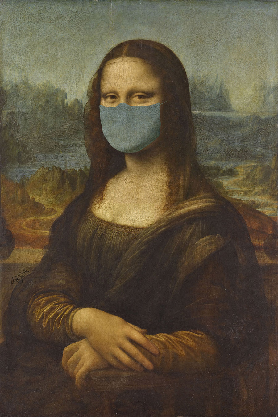 Masked Mona Lisa by Nikki Smith